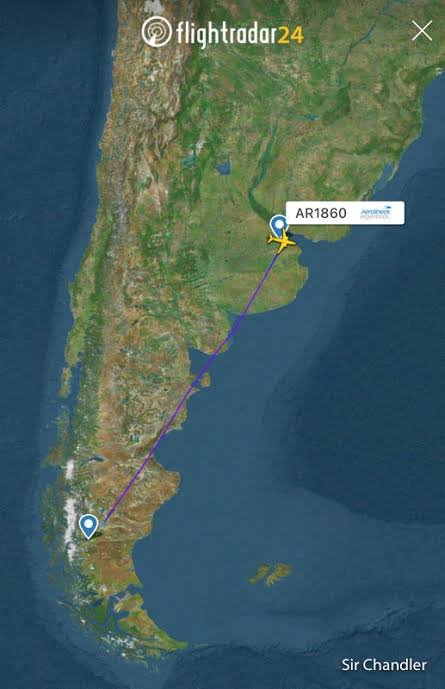 Aéreo Buenos Aires - El Calafate - El Calafate, Santa Cruz